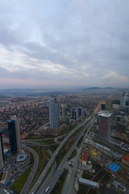 istanbul gece ve Manzara kenti