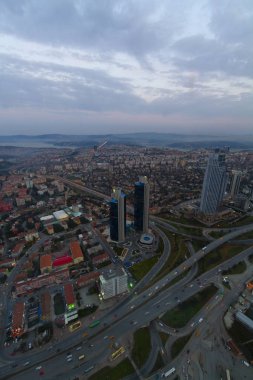 istanbul gece ve Manzara kenti
