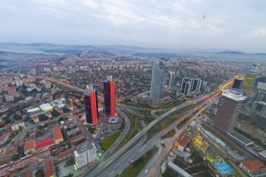 istanbul gece ve Manzara kenti