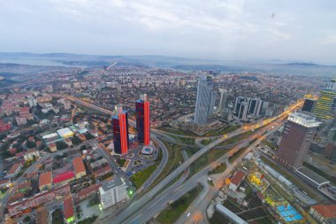 istanbul gece ve Manzara kenti