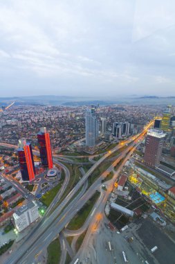 istanbul gece ve Manzara kenti