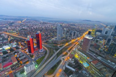 istanbul gece ve Manzara kenti