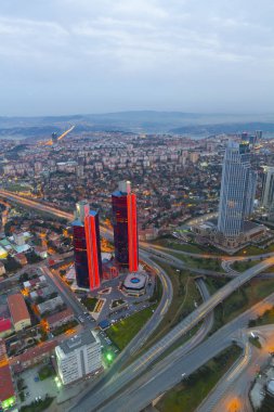 istanbul gece ve Manzara kenti