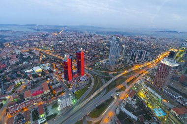 istanbul gece ve Manzara kenti