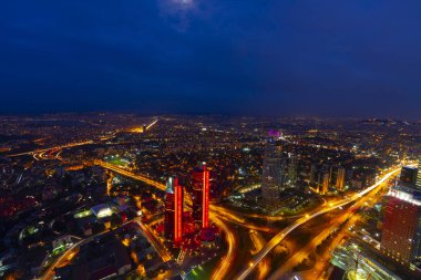 istanbul gece ve Manzara kenti