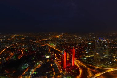istanbul gece ve Manzara kenti