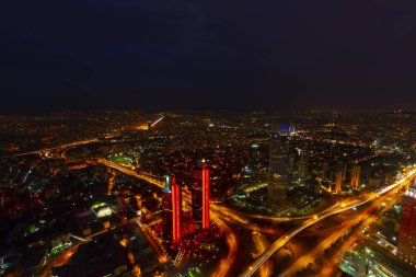istanbul gece ve Manzara kenti