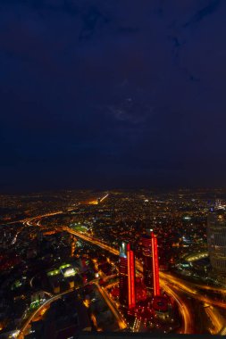 istanbul gece ve Manzara kenti