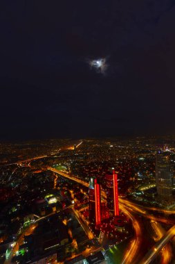 istanbul gece ve Manzara kenti