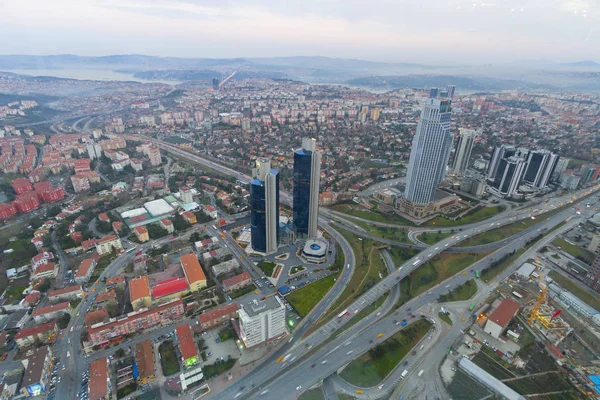 Istanbul Noite Cidade Paisagem — Fotografia de Stock