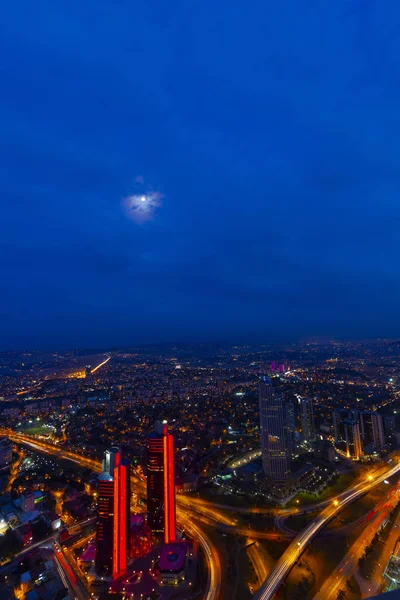 istanbul gece ve Manzara kenti