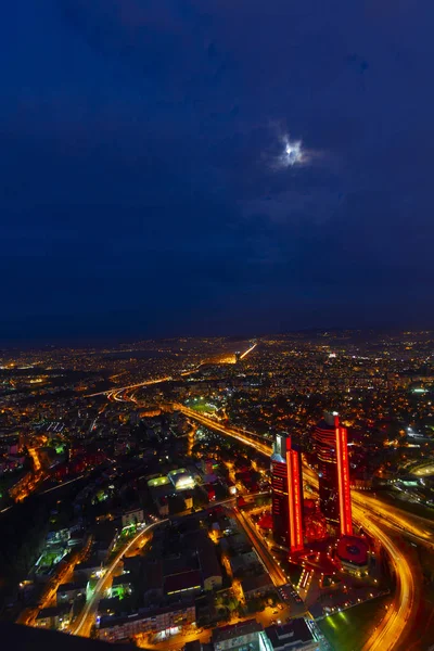 istanbul gece ve Manzara kenti