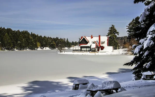 Bolu Lago Golcuk Paisaje — Foto de Stock