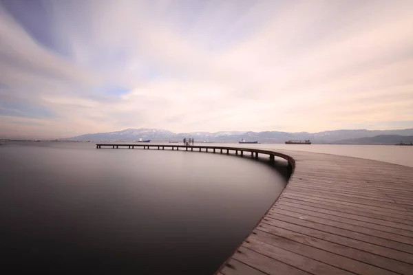 Wooden Path Seka Park Zmit Turki — Stok Foto