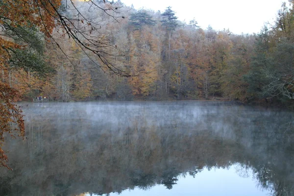 Yedigoller Nemzeti Park Őszi Panoráma Bolu Törökország — Stock Fotó