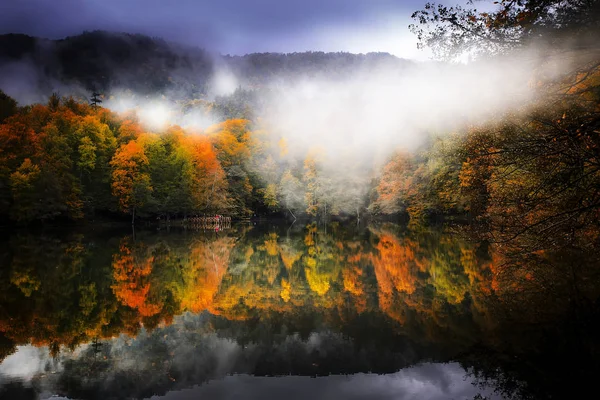 Yedigoller National Park Vista Para Outono Bolu Turquia — Fotografia de Stock