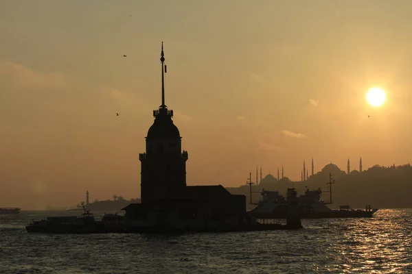 Torre Doncella Estambul Turquía — Foto de Stock