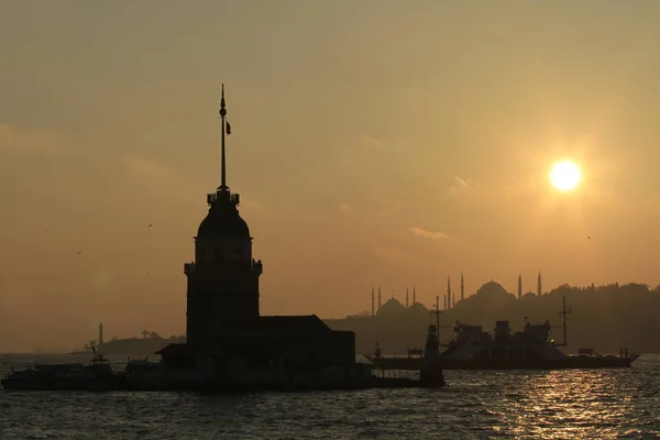 Jungfernturm Istanbul Türkei — Stockfoto