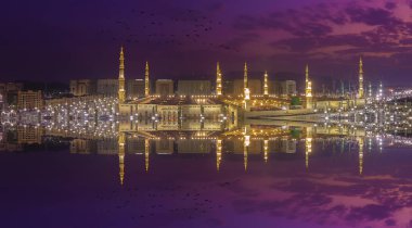 Müslümanların ibadet nabawi Camii, Medine, Suudi Arabistan için toplandı