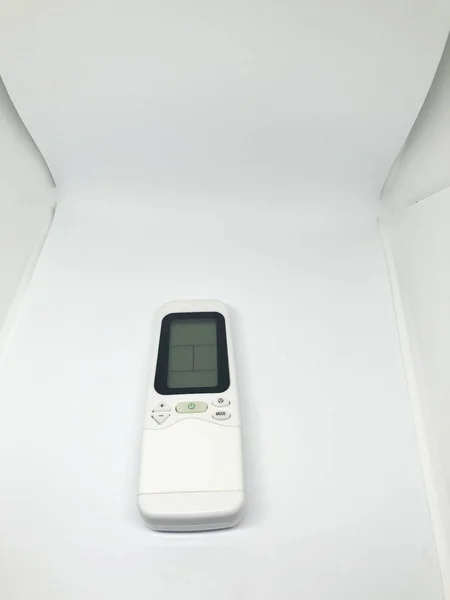 空调遥控器白色背景 — 图库照片