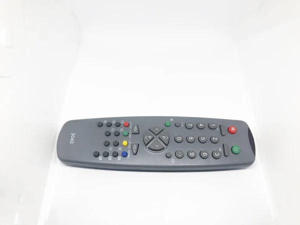 Tv remote control white background