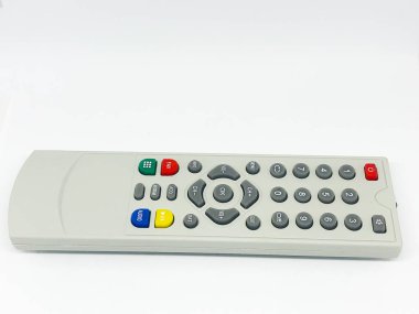 Uydu uzaktan kumanda beyaz arka plan