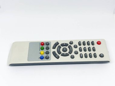 Uydu uzaktan kumanda beyaz arka plan