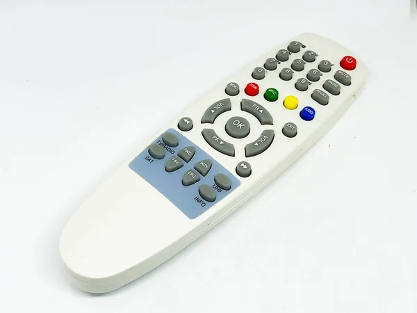 Satellite remote control white background