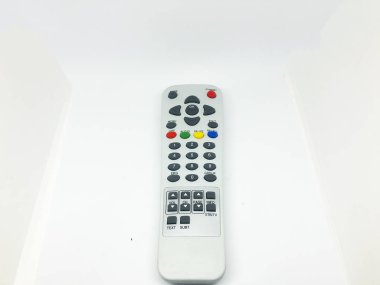 Uydu uzaktan kumanda beyaz arka plan