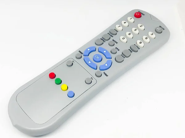 Satellite remote control white background