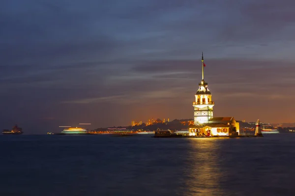 Torre Doncella Ciudad Estambul — Foto de Stock