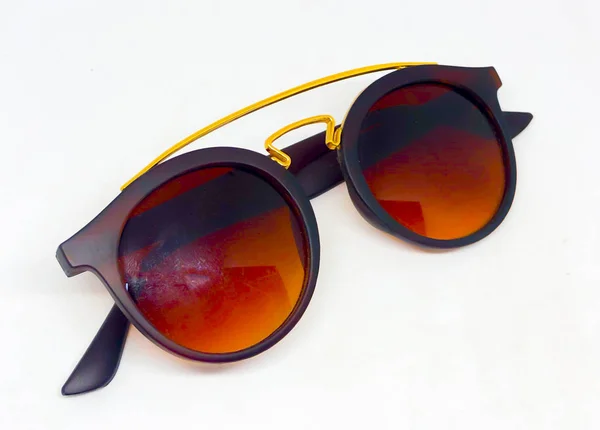 Coola Solglasögon Isolerad Vit Bakgrund — Stockfoto