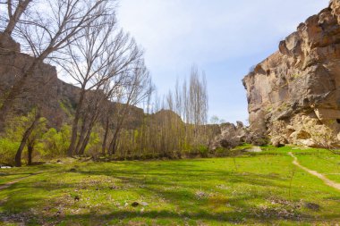 Kapadokya'daki Ihlara Vadisi. Ihlara Vadisi (Peristrema Manastırı) veya Ihlara Geçidi, Türkiye'nin yürüyüş gezileri için en ünlü vadisidir.