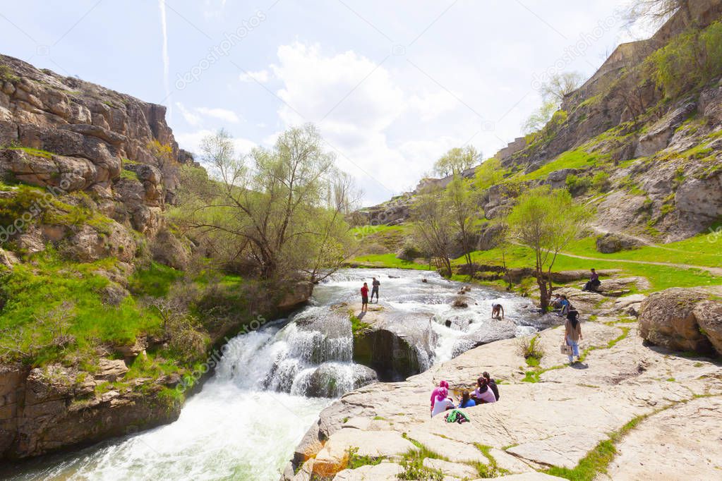 Ihlara Valley in Cappadocia. Ihlara Valley (Peristrema Monastery) or Ihlara Gorge is the most famous valley in Turkey for hiking excursions