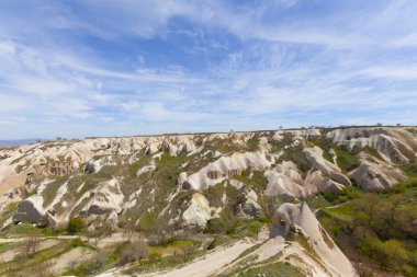 Göreme, Kapadokya'da güzel taş evler. Kırsal yaşam tarzı.