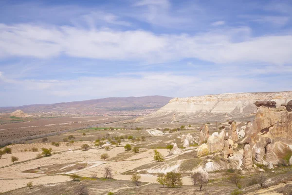 Mooie Stenen Huizen Göreme Cappadocië Landelijke Levensstijl — Stockfoto