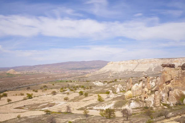 Beautiful Stone Houses Goreme Cappadocia Countryside Lifestyle — Stock Photo, Image