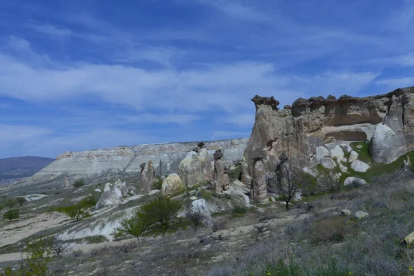 Beautiful Stone Houses Goreme Cappadocia Countryside Lifestyle — Stock Photo, Image
