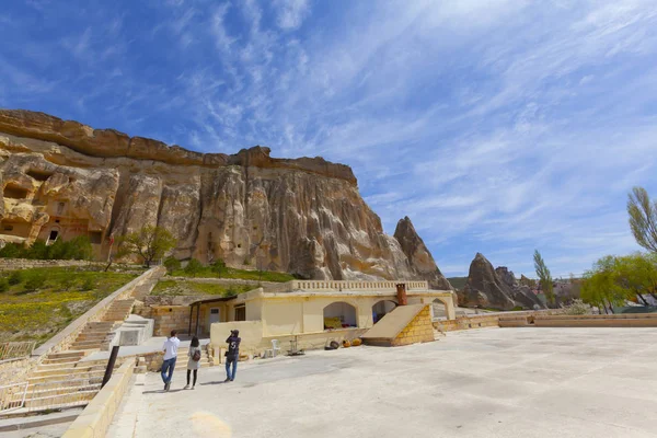 Hermosas Casas Piedra Goreme Capadocia Estilo Vida Campestre — Foto de Stock