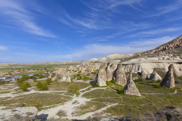 Beautiful Stone Houses Goreme Cappadocia Countryside Lifestyle — Stock Photo, Image