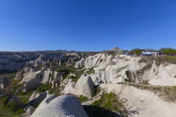 Beautiful Stone Houses Goreme Cappadocia Countryside Lifestyle — Stock Photo, Image