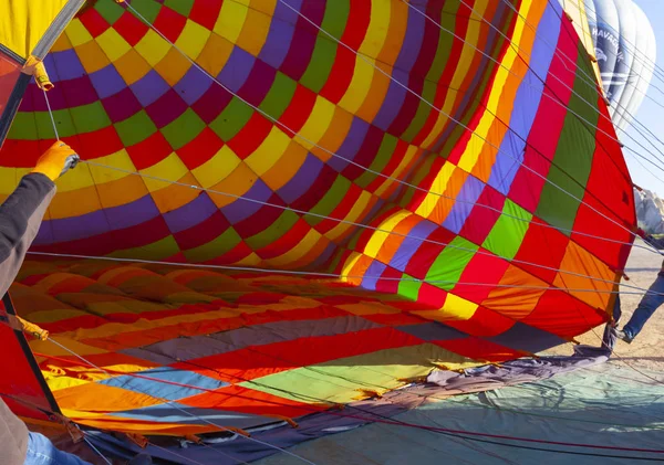 Palloni Aerostatici Che Sorvolano Spettacolare Cappadocia Turchia — Foto Stock