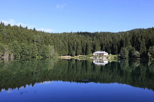 Paisaje Vista Karagol Lago Negro Destino Popular Para Los Turistas — Foto de Stock