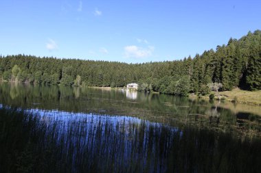 Karadeniz bölgesindeki Savsat Karagöl Tabiat Parkı'nın manzara görünümü, Artvin, Türkiye