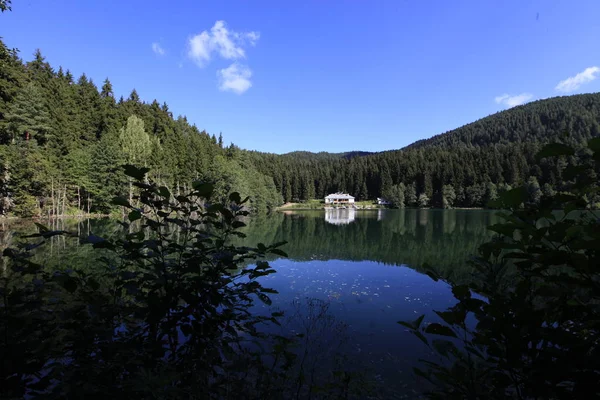 Vista Paisagem Parque Natural Savsat Karagol Região Blacksea Artvin Turquia — Fotografia de Stock