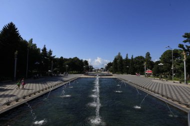 Gürcistan ve şehir ve siluet