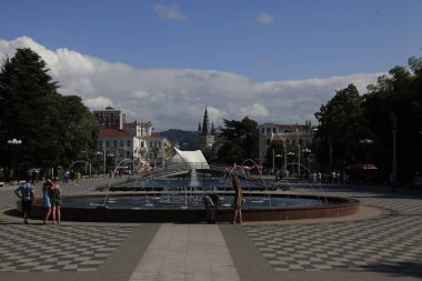 Gürcistan ve şehir ve siluet