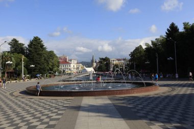 Gürcistan ve şehir ve siluet