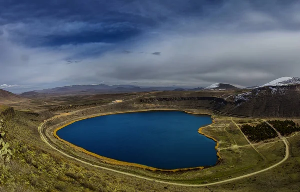 Λίμνη Του Κρατήρα Narligol Κοντά Narkoy Επαρχία Νίγκντε Τουρκία — Φωτογραφία Αρχείου