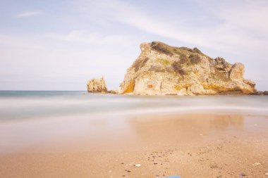 Istanbul 'dan güzel kayalar ve deniz manzarası, Türkiye 'de Agva